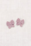 Misha & Puff Baby Puff Bow Set ~ Plum Petal