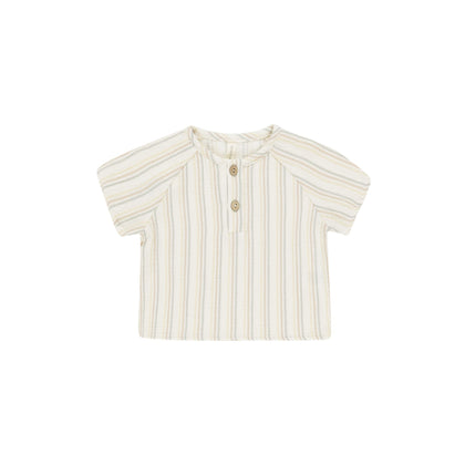 Quincy Mae Short Sleeve Zion Shirt ~ Summer Stripe