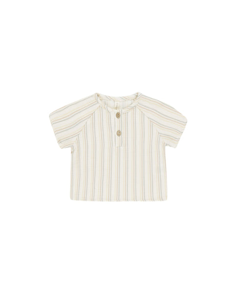 Quincy Mae Short Sleeve Zion Shirt ~ Summer Stripe