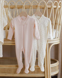 Quincy Mae Zip Long Sleeve Sleeper Footie ~ Fleur