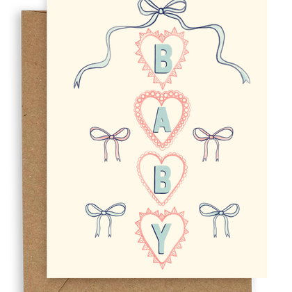 Bows Baby Card