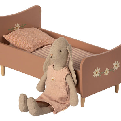 Maileg Mini Wooden Bed  - Rose