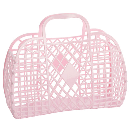 Retro Basket Jelly Bag - Large: Pink