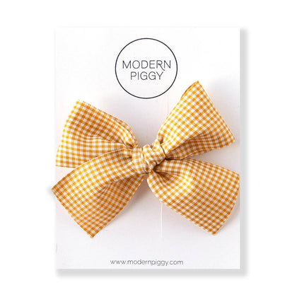 Modern Piggy - Honeycomb | Ribbon Bow: Alligator Clip