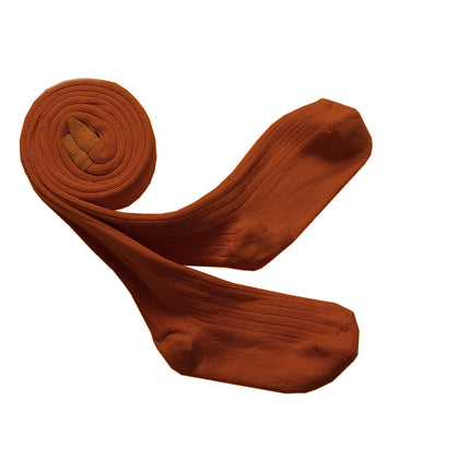Collegien Ribbed Tights - Gingerbread