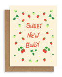 Strawberries Sweet Baby Card