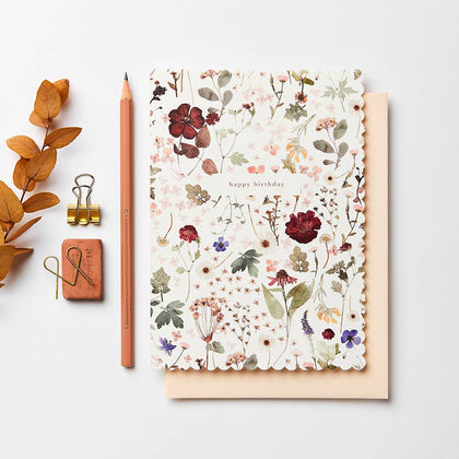 Katie Leamon - L&L Pressed Floral Card Greeting Card