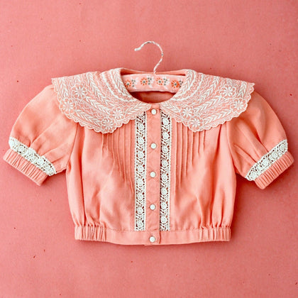 未使用】bonjour diary Blouse in Pink 6y-