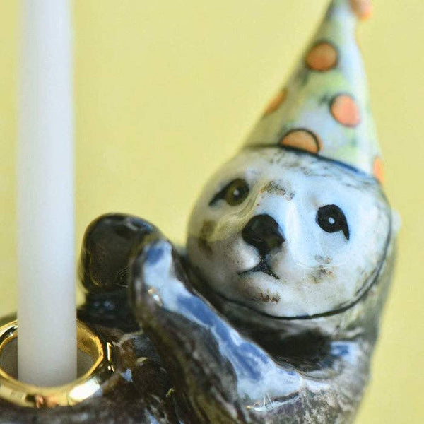 Camp Hollow Sea Otter "Party Animal" Cake Topper