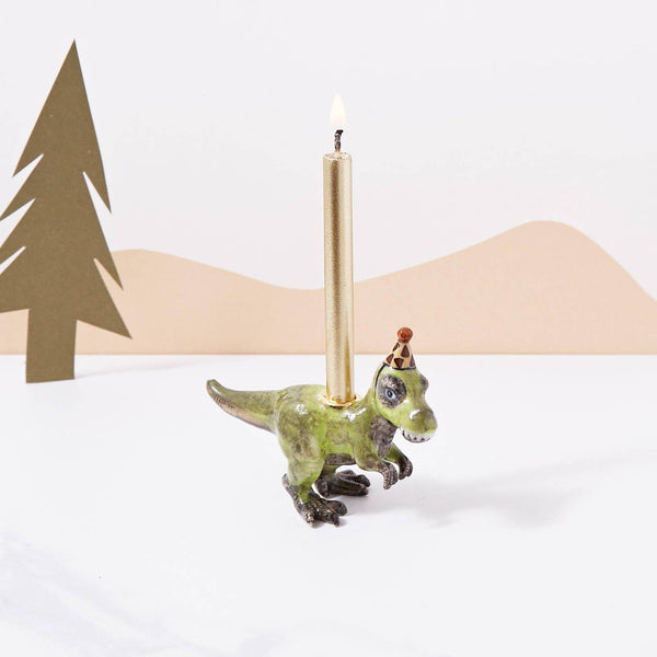 Camp Hollow T. Rex "Party Animal" Cake Topper