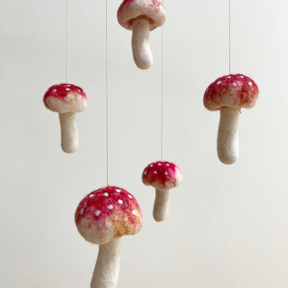 PetitFelts Mushroom Mobile