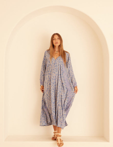 Natalie Martin Fiore Maxi Dress in Gloriosa Cornflower Print
