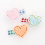 Meri Meri Felt Heart Hair Clips