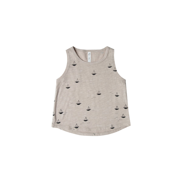 Rylee & Cru Tank in Sailboat for baby and kids
