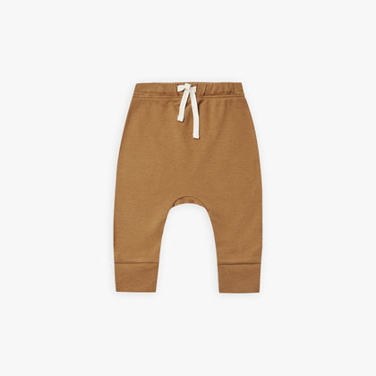 Quincy Mae Side Drawstring Pant in Walnut