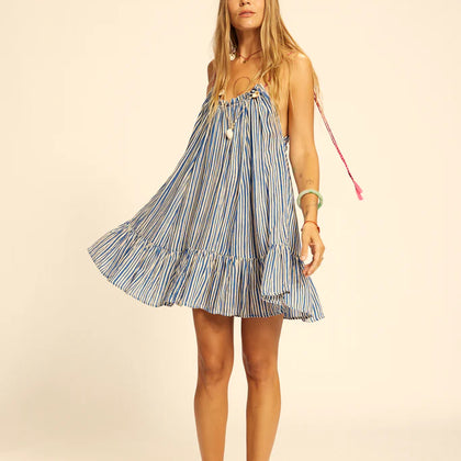 Natalie Martin Jerusha Mini Dress Painted Stripe