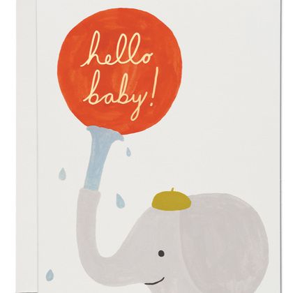 Little Elephant Baby Card