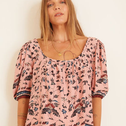 Natalie Martin Kelly Top in Lotus Print