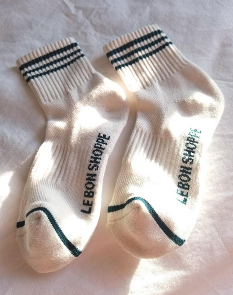 Le Bon Girlfriend Socks in Egret