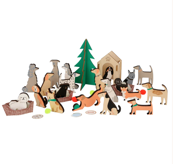 Meri Meri Dog Advent Calendar Suitcase