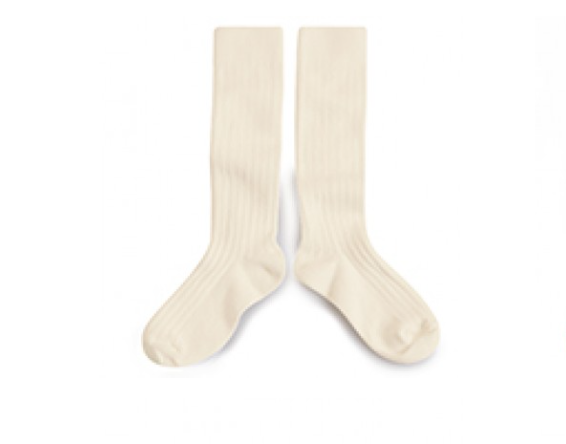 Collegien Knee Socks - Cream