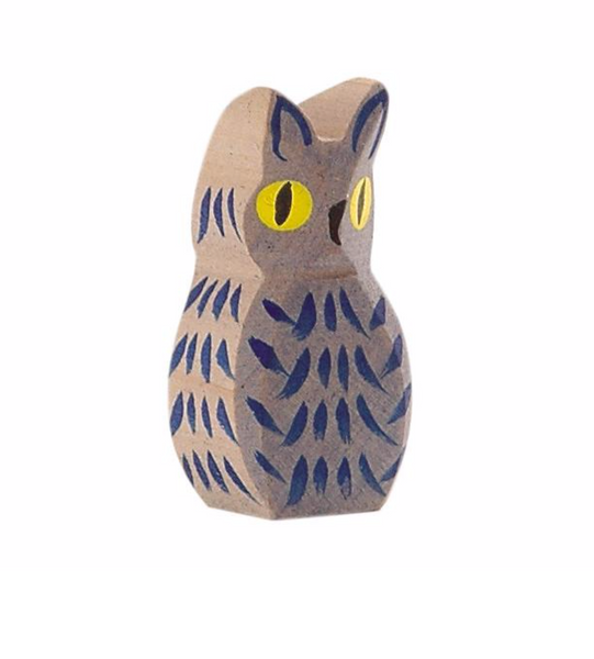 Ostheimer Wooden Blue Owl