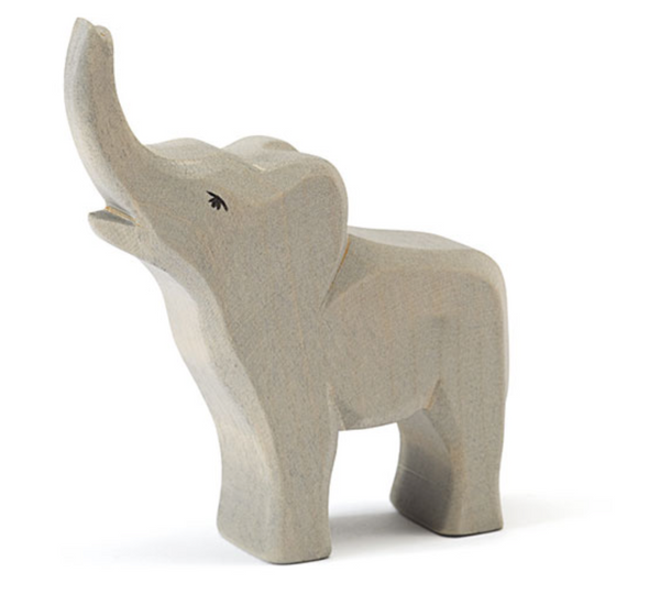 Ostheimer Wooden Small Elephant Trumpeting