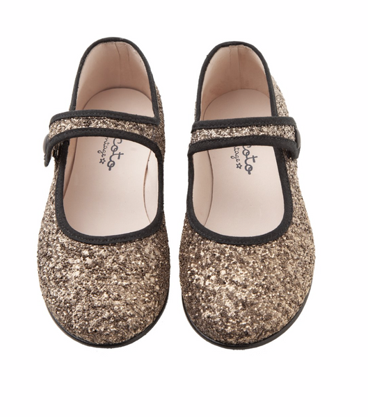 Tocoto Vintage Glittery Mary Janes