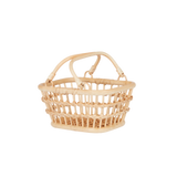 Olli Ella Rattan Tarry Basket in Wheat