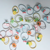 Tangle Shiny Stars - Fruits and Veg. Mini Elastic Bands 24pcs