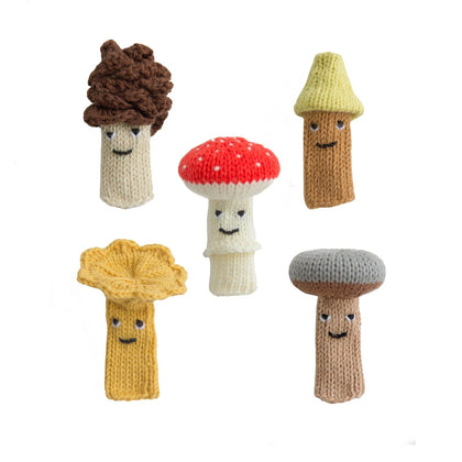 Blabla Kids Finger Puppet Mushrooms (set of 5)