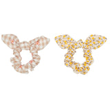 Ditsy Bunny Ear Scrunchies