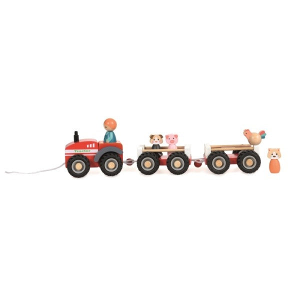 Egmont Wood Farm Tractor with Two Trailers