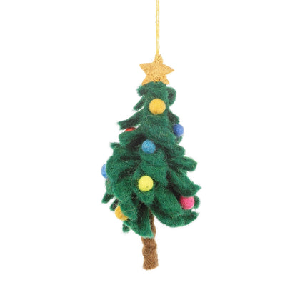 Felt So Good Colourful Christmas Tree Hanging Decoration