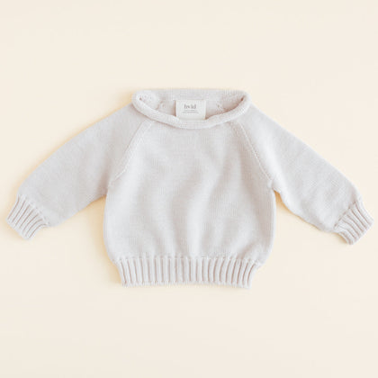 Hvid Georgette Sweater in Off-White