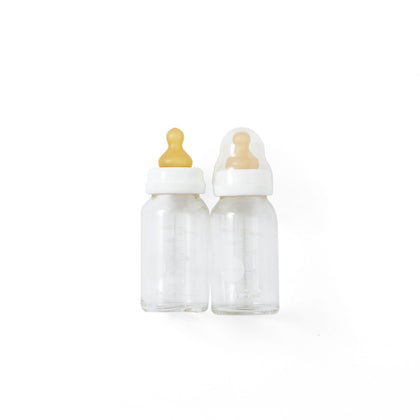 Hevea Standard Neck Baby Glass Bottle 2-Pack - 120ml/4oz.