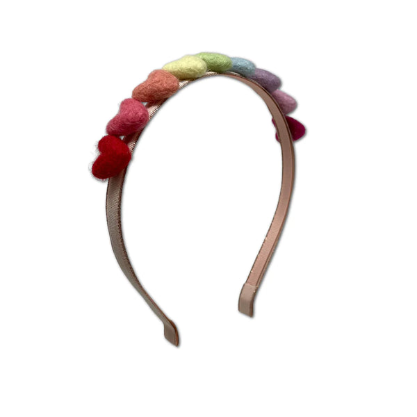 Lulu Luvs Rainbow of Hearts Headband