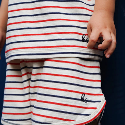 Konges Lin Classic Shorts in Tricolore Stripes