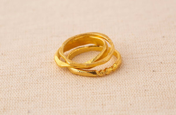 Takara Gathered Rings