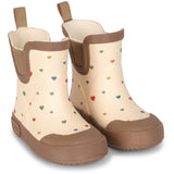Konges Brume Welly Boots ~ Multi Foil Hearts