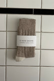 Le Bon Classic Cashmere Socks ~ Fawn