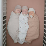 Mushie Muslin Swaddle Blanket Organic Cotton ~ Blush