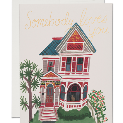 Victorian House Friendship Card